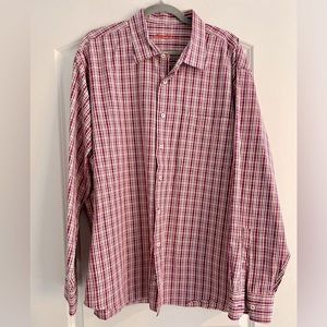 Alan Flusser Button Down Shirt Long Sleeve Multi-Color Crinkle Cotton Men's XXL